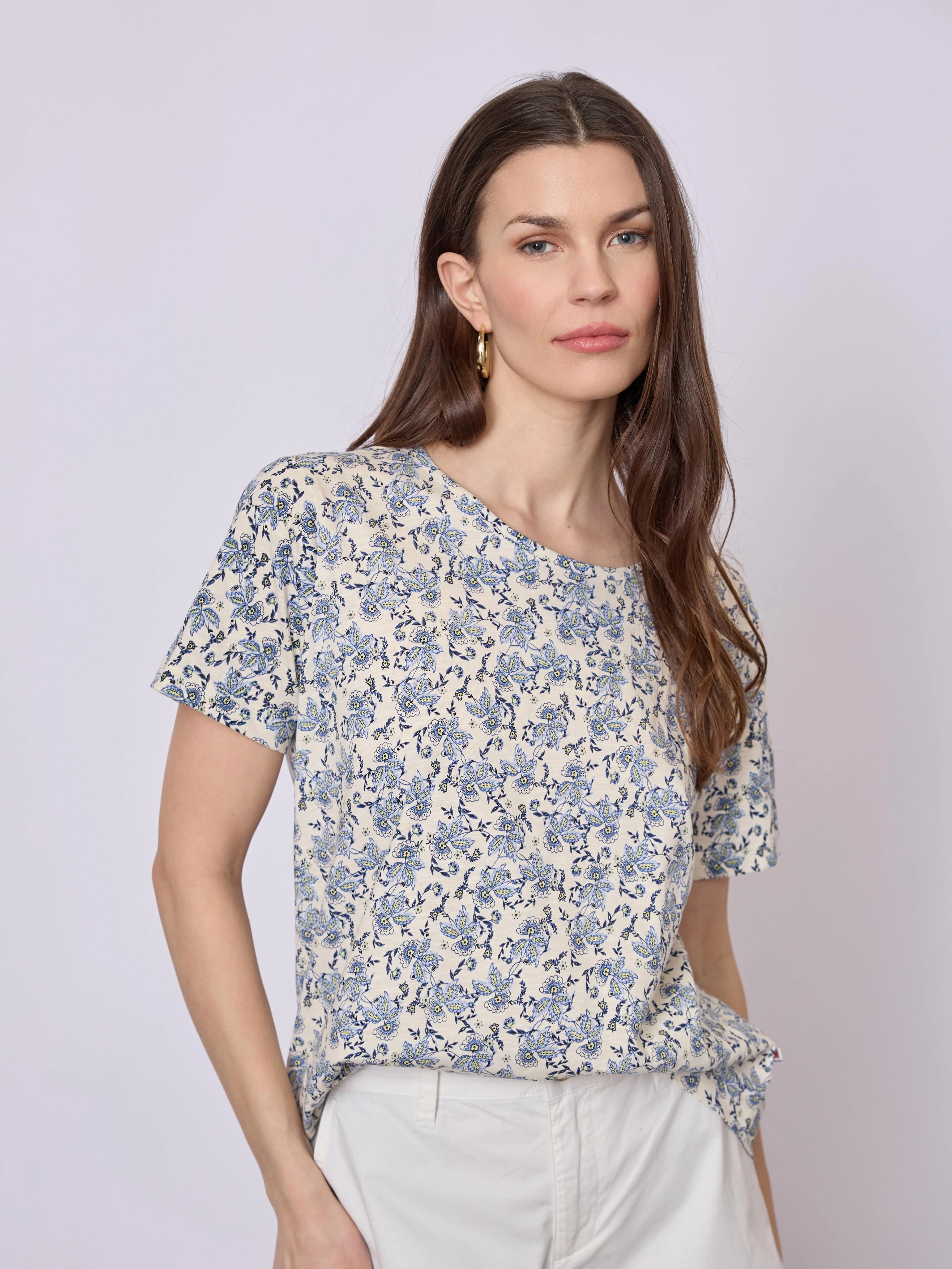 Celina T-shirt - Blue Pattern