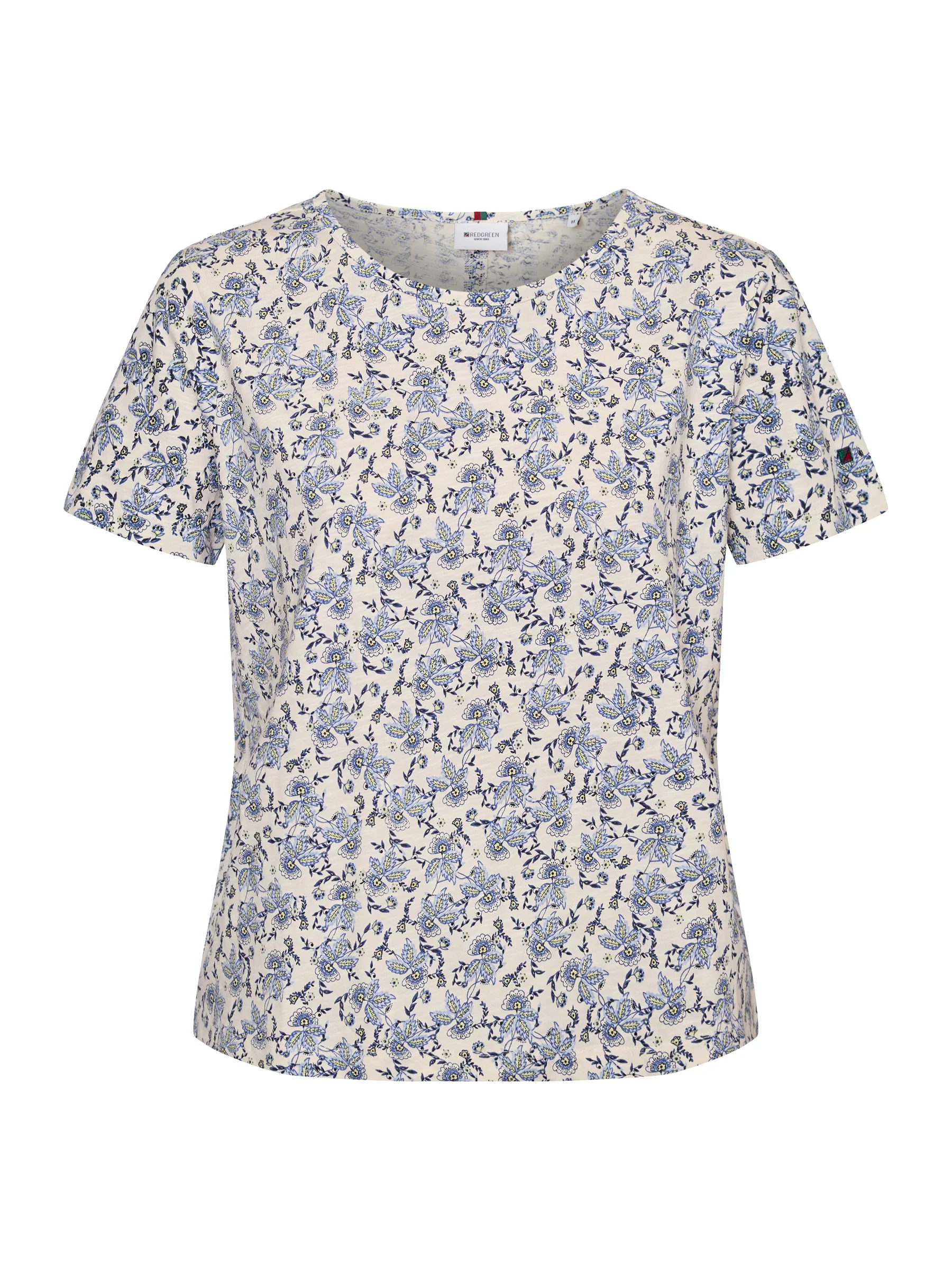 Celina T-shirt - Blue Pattern - Image 2