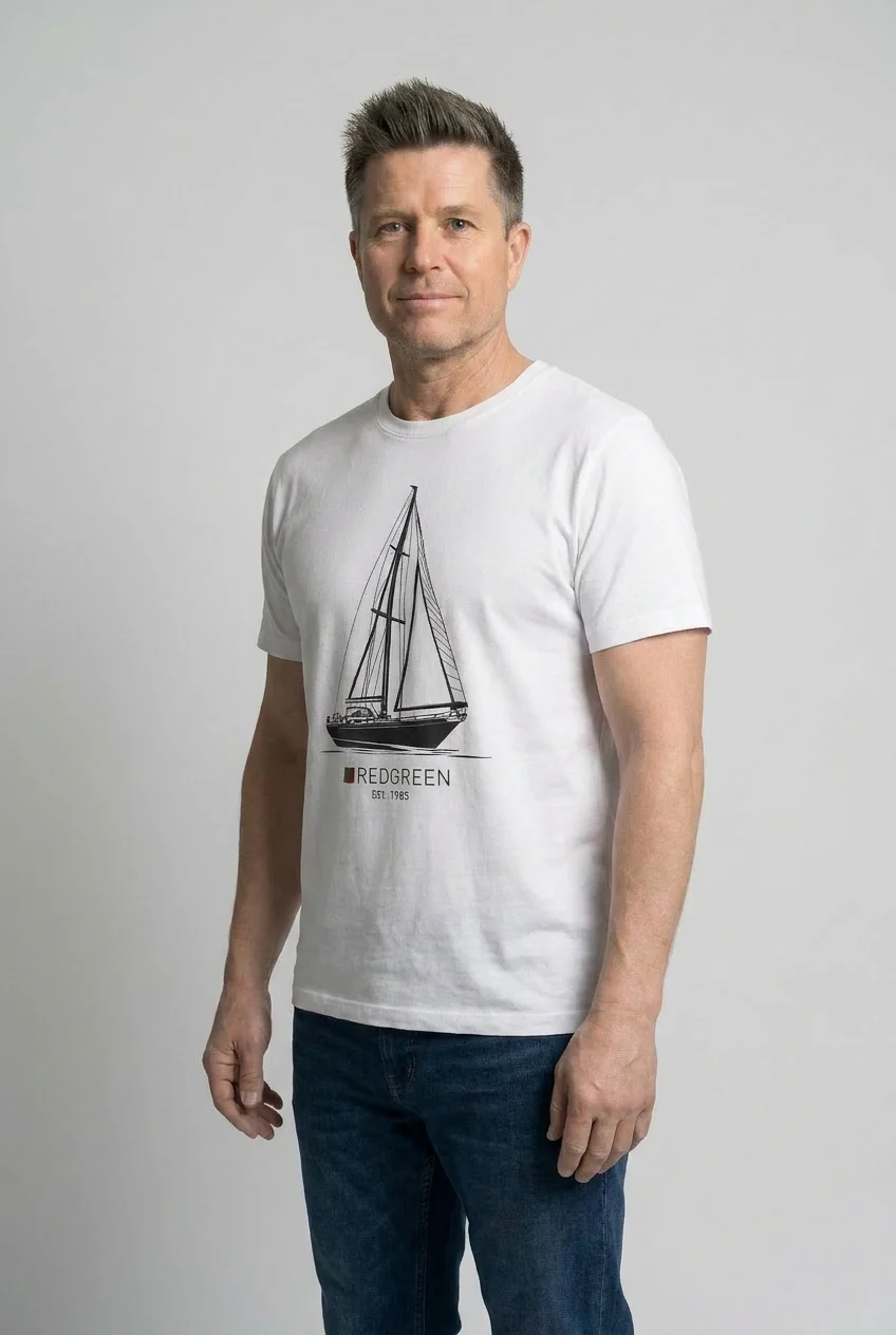 Christopher 2-pack t-shirt - Blue/White - Image 2