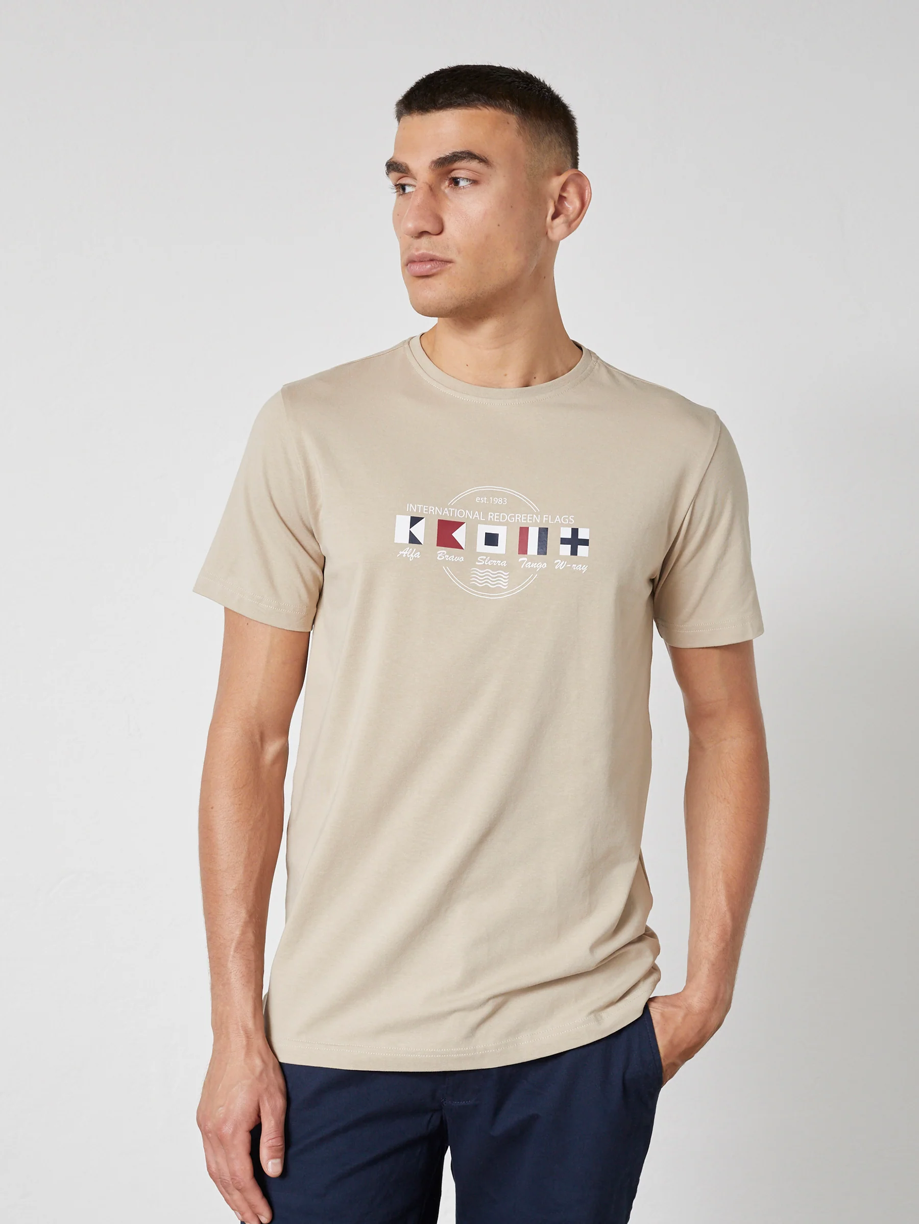CONRAD T-SHIRT SS - Light Sand