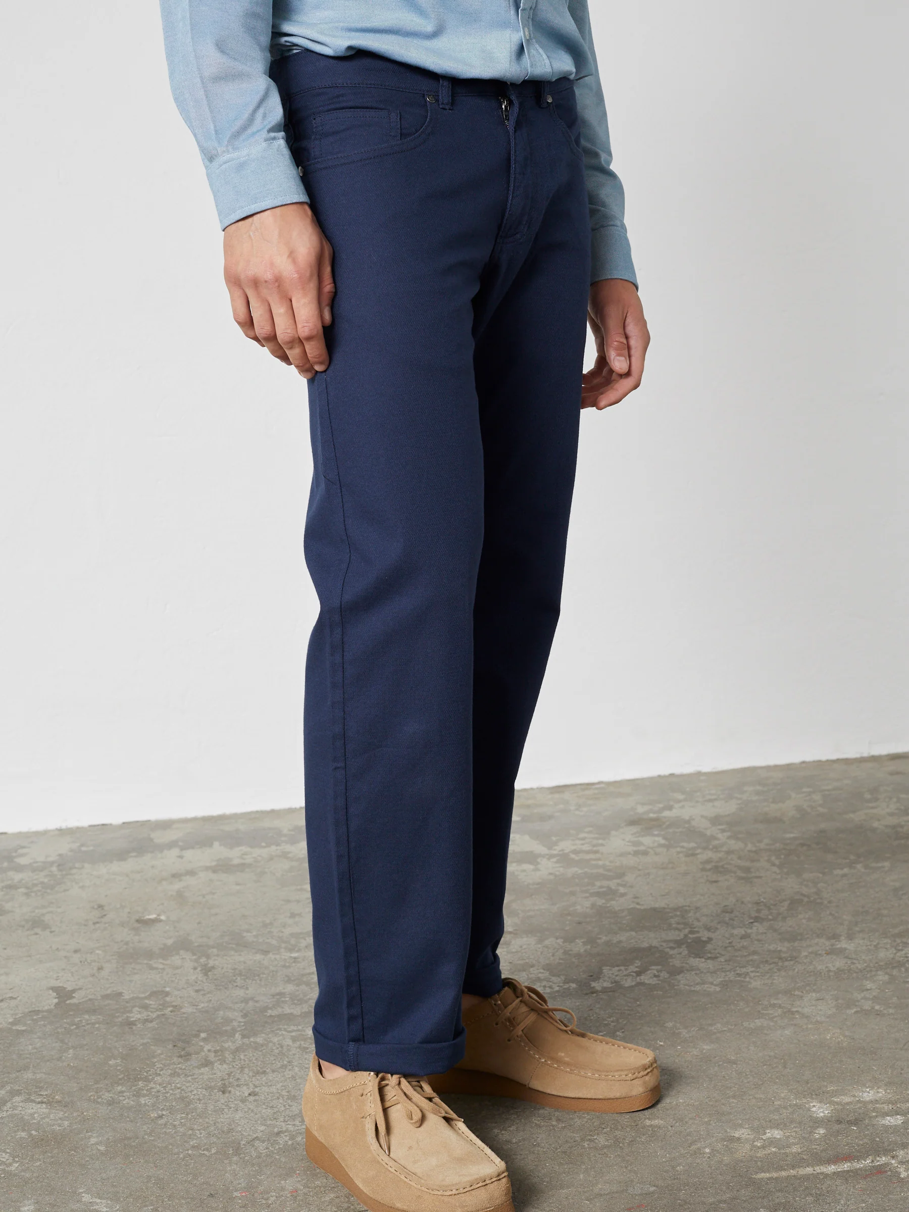 MARK 5-POCKET PANTS - NAVY